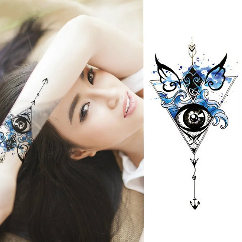 1pcs Watercolor Flower Temporary Body Tattoo so Beautiful can be used for Shoulder,thigh, or Back Body decor