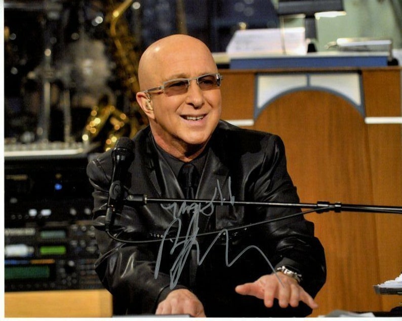 Paul shaffer signed autographed late show with david letterman Photo Poster painting