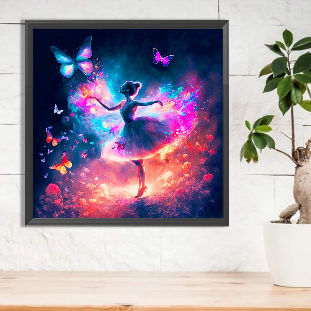 Diamond Painting - Full Round Drill - Ballet Dancer(Canvas|30*30cm)