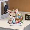 Diamond Painting Easter Egg Bunny Desktop Decoration Rhinestones Ornament