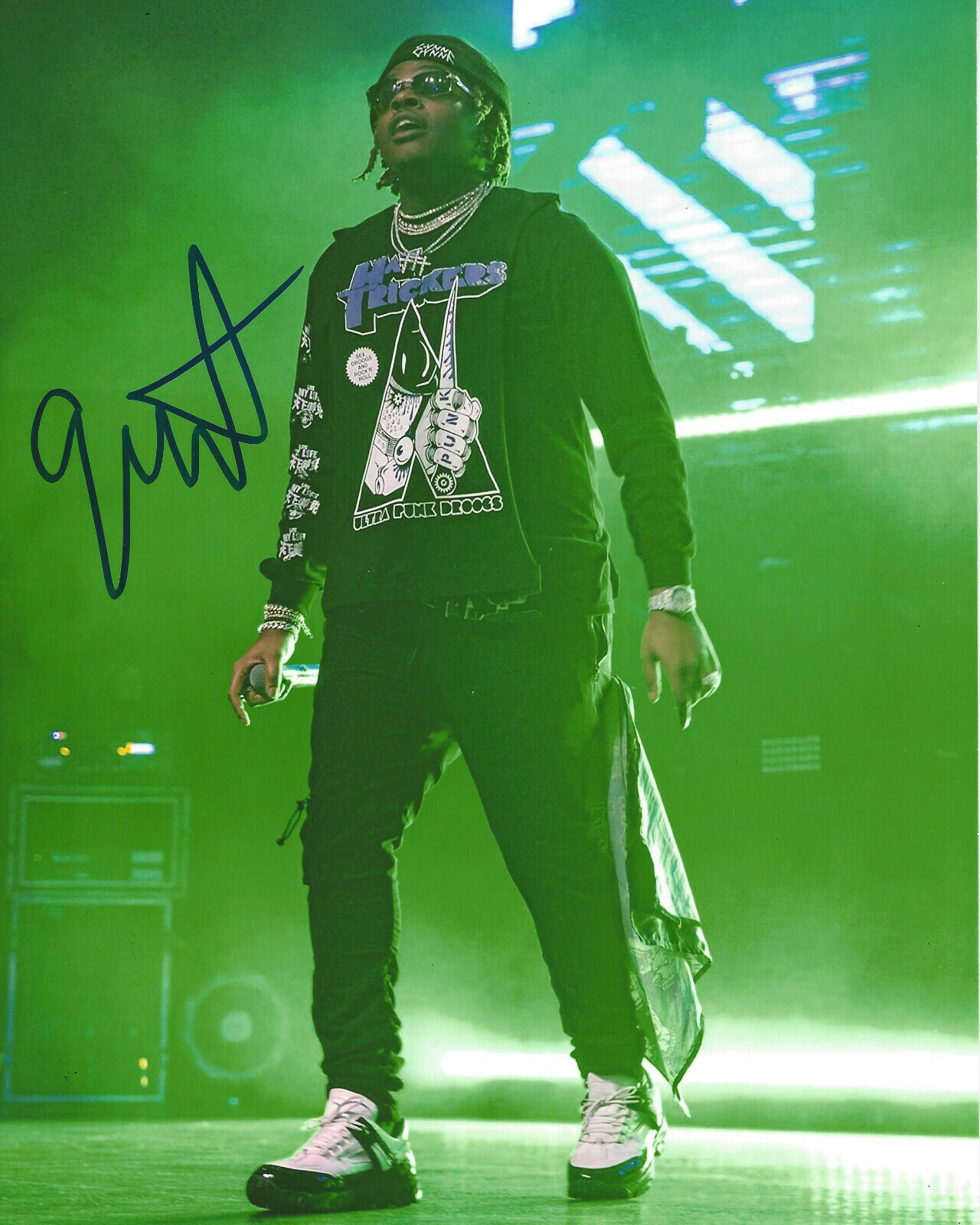 RAPPER GUNNA SIGNED AUTHENTIC 8x10 Photo Poster painting w/COA ATLANTA YSL RAP LIL BABY WUNNA