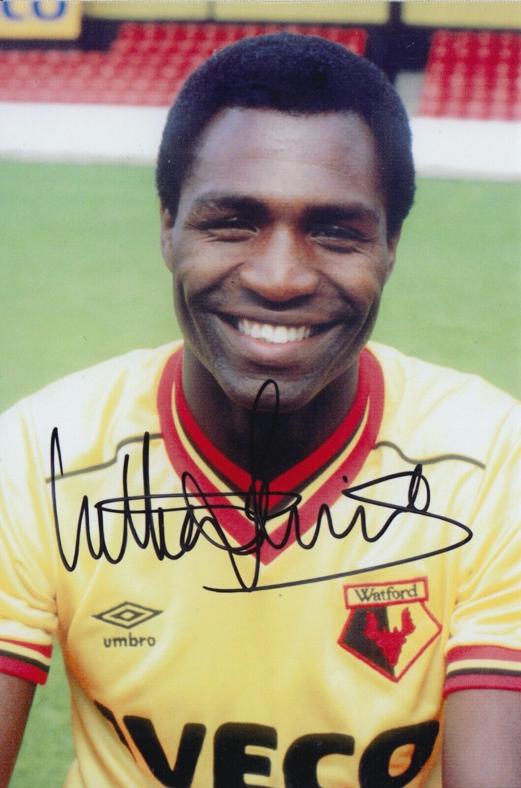 Luther Blissett Hand Signed 6x4 Photo Poster painting - Watford - Football Autograph.