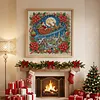 Christmas Santa Sleigh Full 11CT 3 Strand Stamped Cross Stitch Kit 45x45cm tapestrymarket