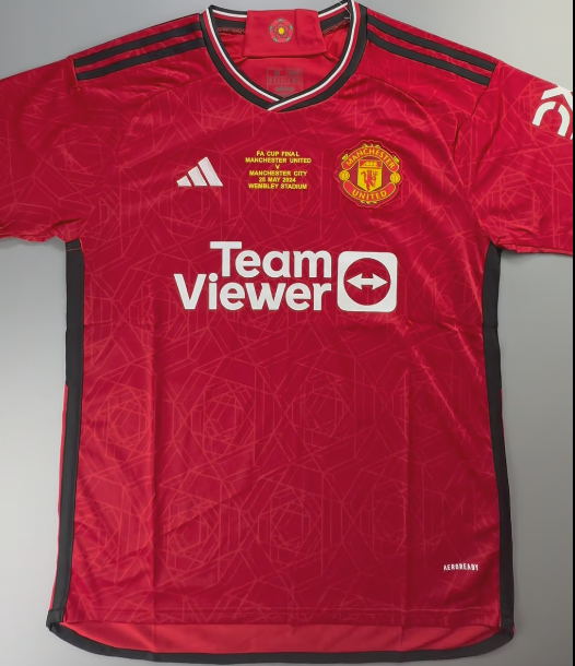 2023-2024 Manchester United Home FA Cup ChampionFootball Shirt 1:1 Thai Quality