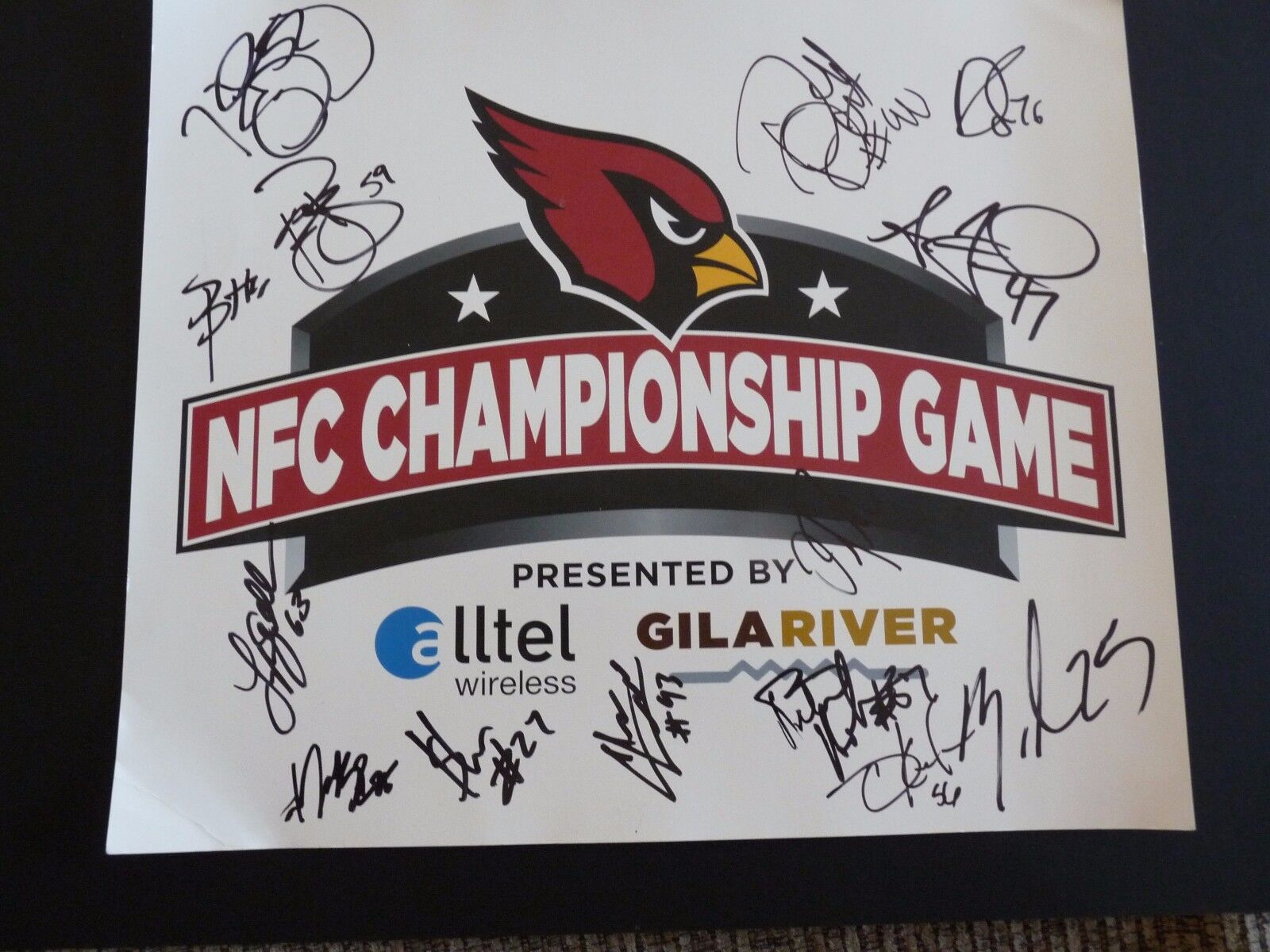 Phoenix Cardinals Football Team Signed x 14 12x14 Photo Poster painting PSA Beckett Guaranteed