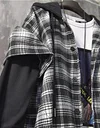 Plaid Shirt Fake Two Coats by Inlyline