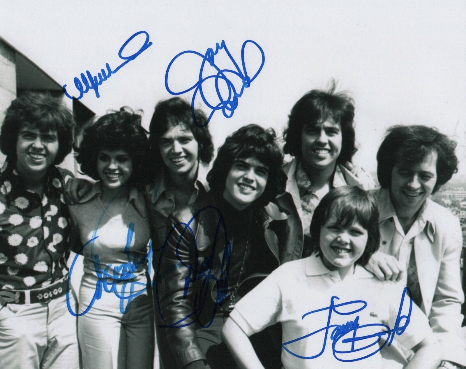 The Osmonds REAL hand SIGNED 8x10 Photo Poster painting #1 COA Autographed by Donny Marie +3