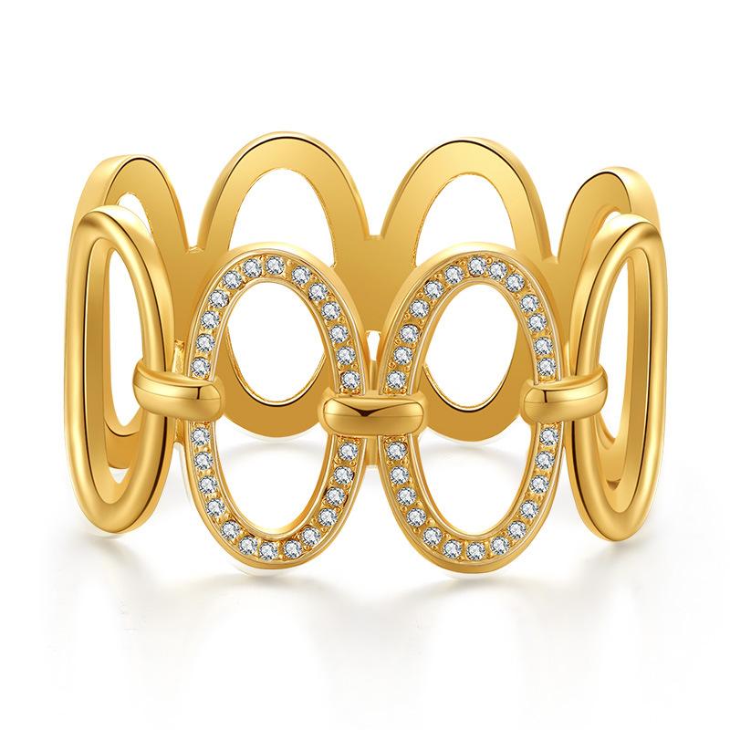 Elegant Gold Plated Oval Chain Bracelets | Oxredo Shop Ramadan Sale