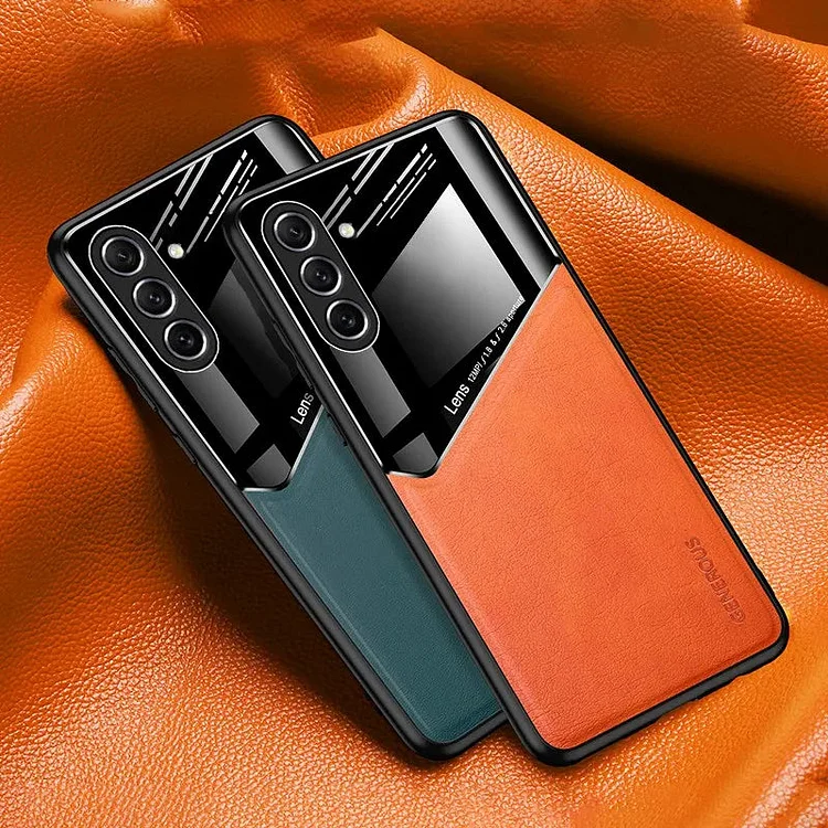 Luksusowe skórzane magnetyczne etui ochronne Samsung