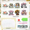 uk.everydayedeals 6Pcs DIY Diamond Painting Greeting Card - Flower Dog