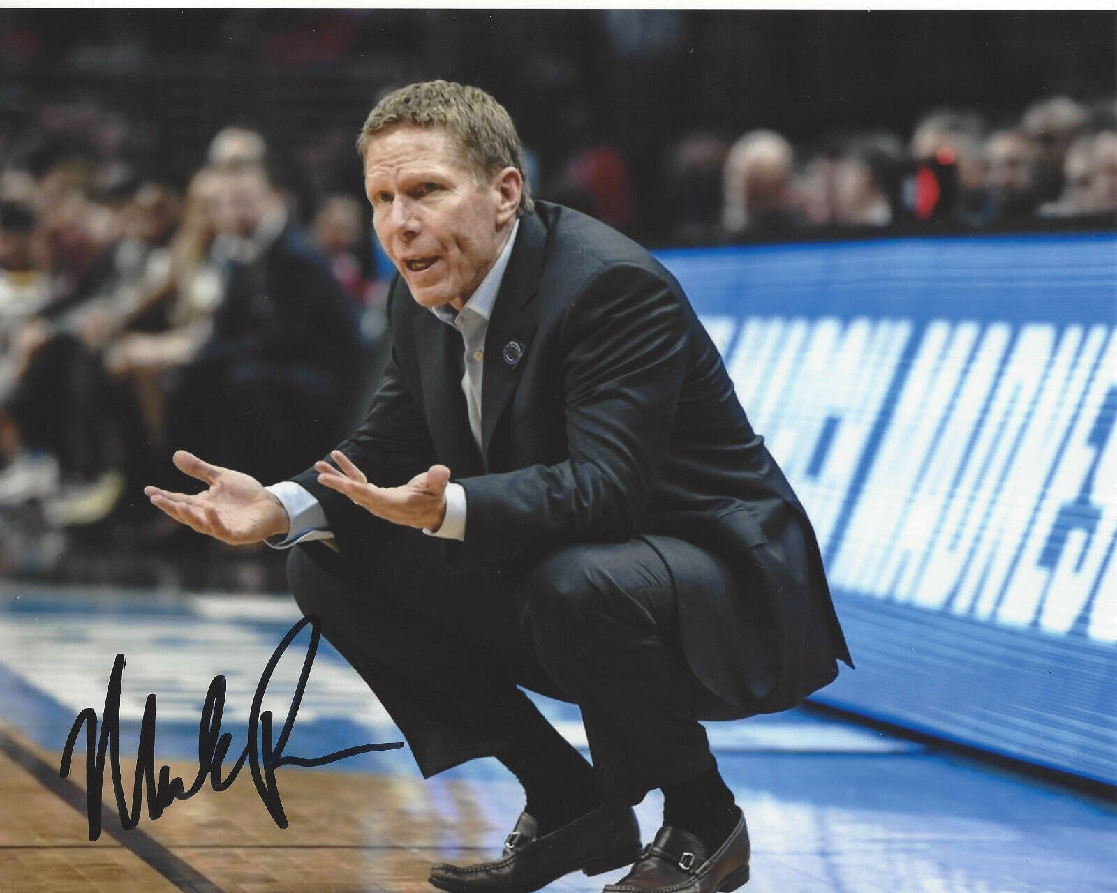 GONZAGA BULLDOGS COACH MARK FEW SIGNED AUTHENTIC 8X10 Photo Poster painting B COA MARCH MADNESS