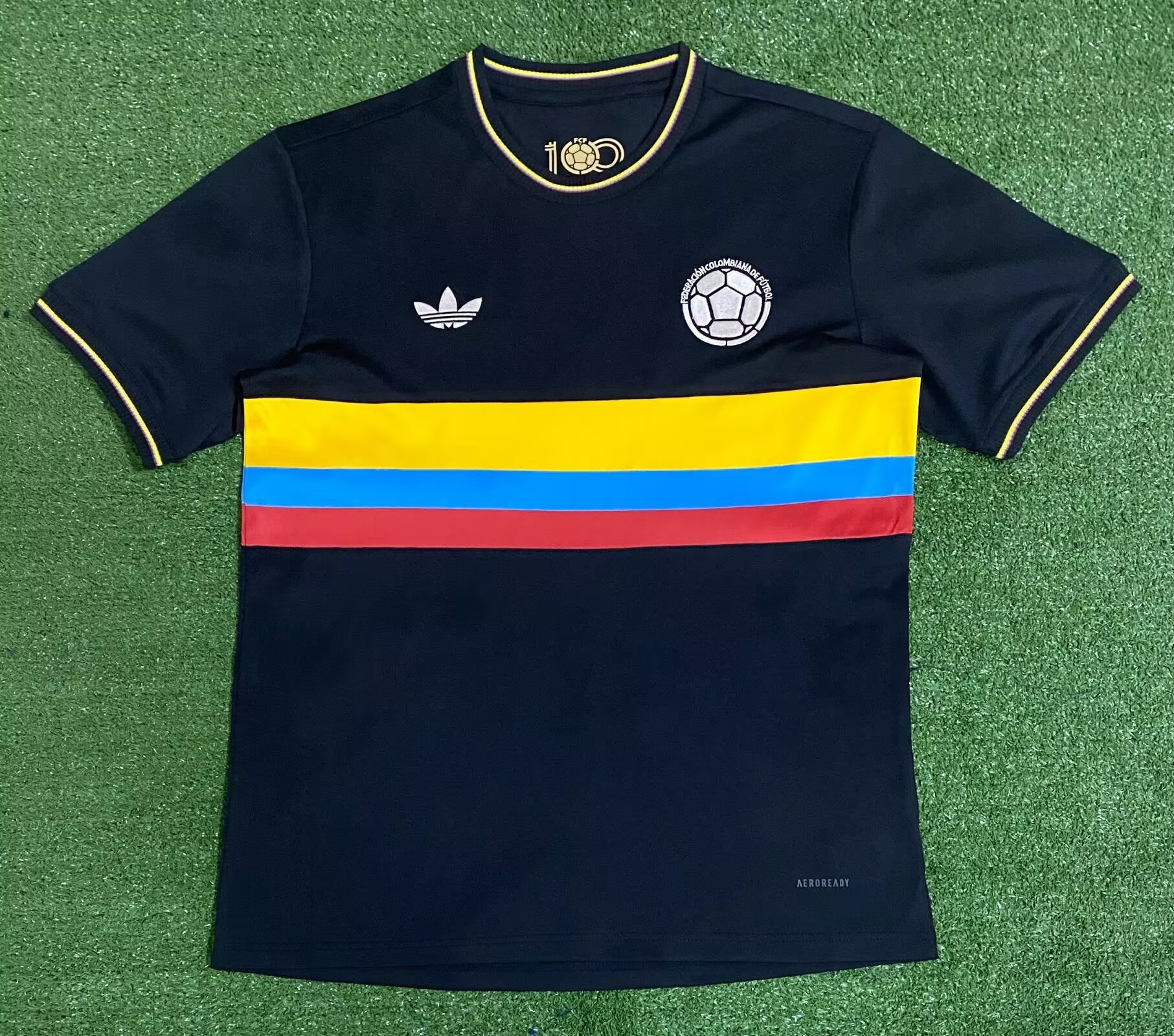 2024 Colombia 100th Anniversary Black Football Shirt Thai Quality