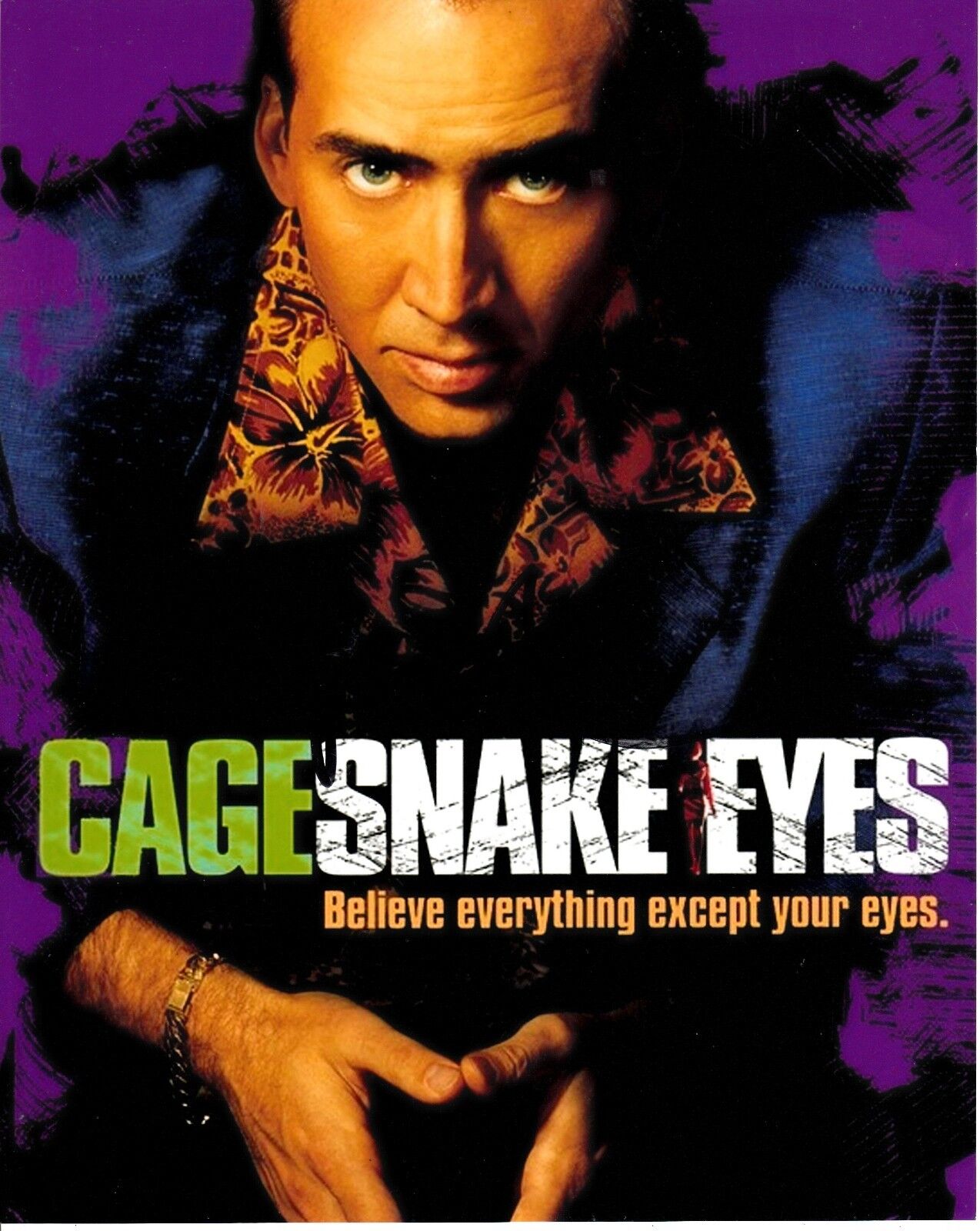 NICOLAS CAGE SIGNED SNAKE EYES Photo Poster painting UACC REG 242 FILM AUTOGRAPHS