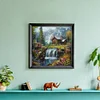 (50*50cm)Waterfall House - Full Round Drill Diamond Painting