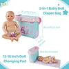 12"-16" Mermaid Diaper Pad Bag 2 Pcs Reborn Baby Doll Accessories Set - RBBI-Myrebornbabydoll&reg; Myrebornbabydoll&reg;