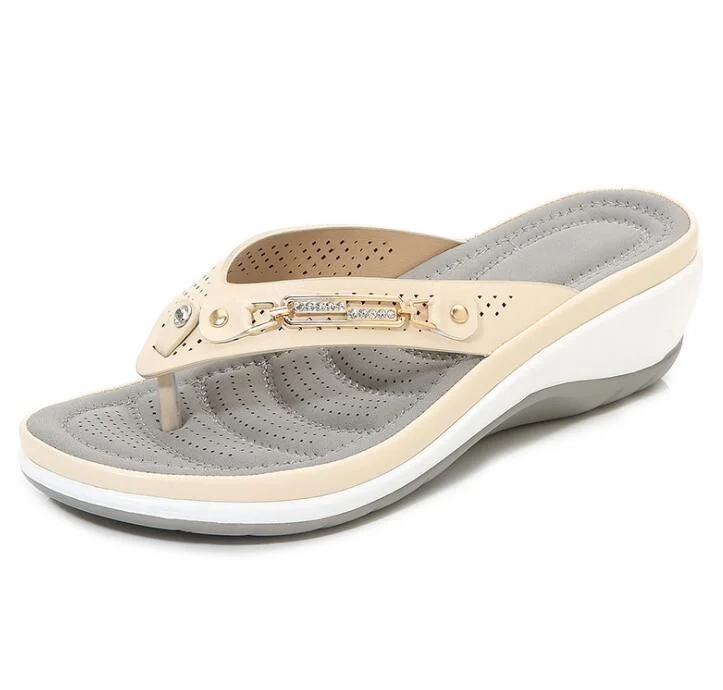 Vanccy- Summer Bling Sandals Comfortable Slippers QueenFunky