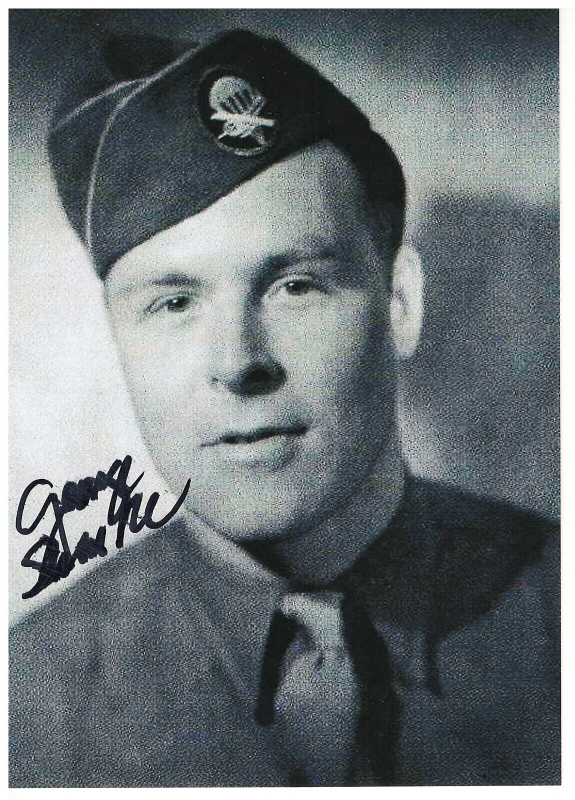 GEORGE SHENKLE 82ND AIRBORNE 508 PIR D-DAY VETERAN RARE SIGNED Photo Poster painting