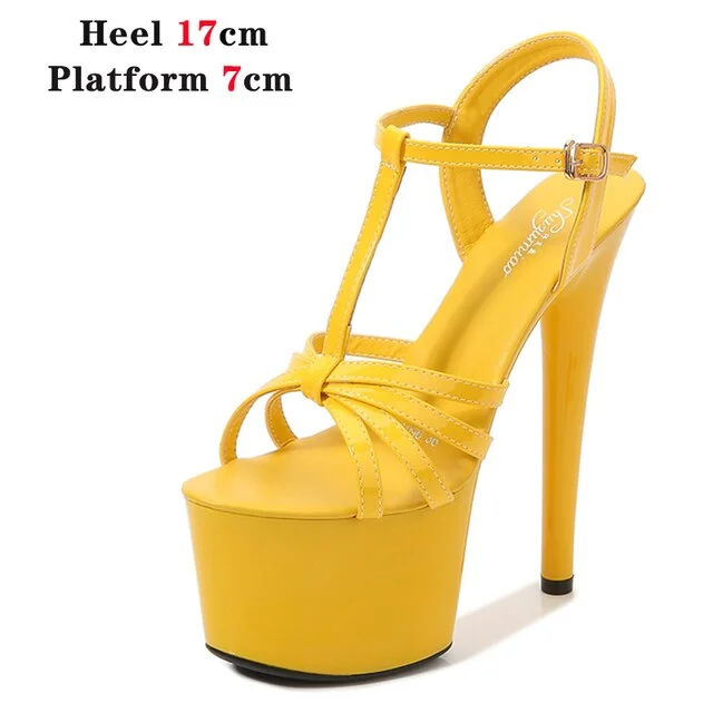 Qengg 2022 New Brand Women Sandals Summer Shoes Sexy Thick High Heels Platform Dress Party Wedding Shoes Woman Pumps Stripper Heels