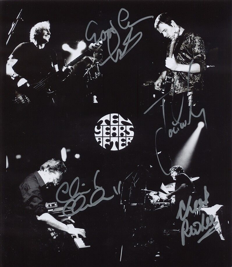 Ten Years After genuine autographs 8x10