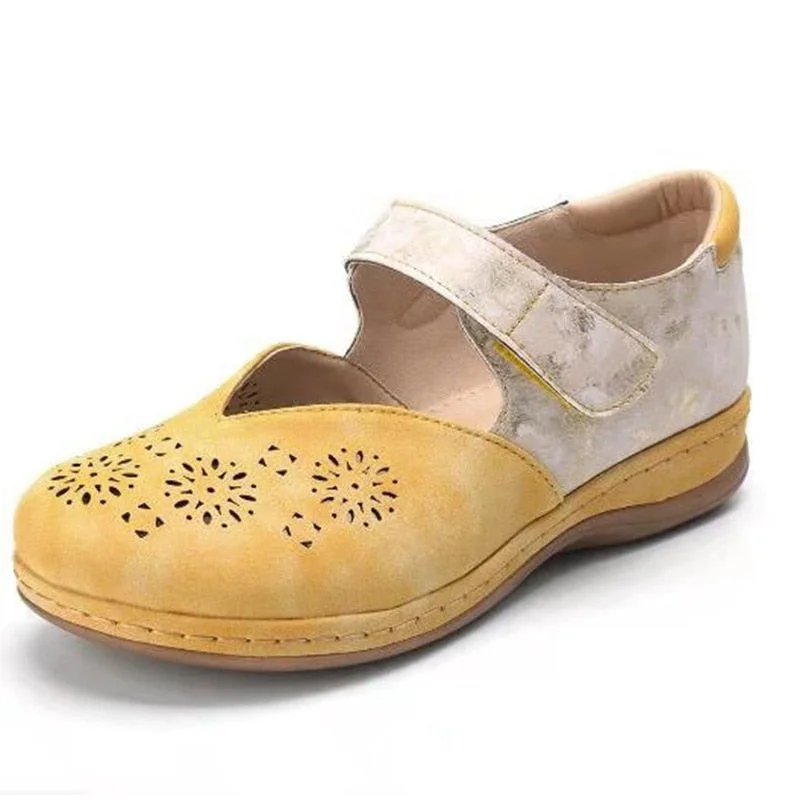 Retro Woman Sandals Slip On Wedges Women Shoes 2021 Summer Moccasins Female Hollow Out Ladies Soft Platform Shoes Plus Size