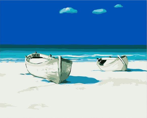 

Summer Beach Boats – Paint By Numbers - 40*50CM, 501 Original