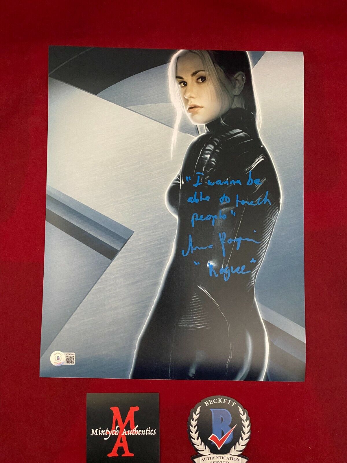 ANNA PAQUIN AUTOGRAPHED SIGNED 11x14 Photo Poster painting! X-MEN! ROGUE! BECKETT COA!