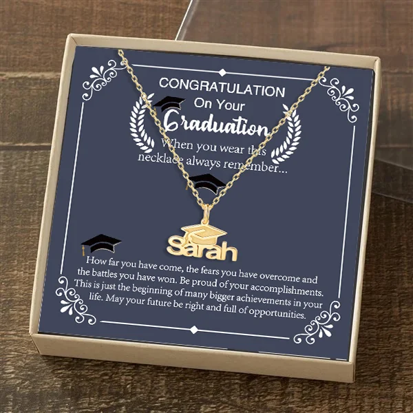 Class of 2024 Personalized Graduation Name Necklace For Her