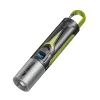 Portable Zoom Flashlight with Hook USB Rechargeable Waterproof