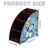 DIY Diamond Painting Kit dreieckige Organizer Box Weihnachten Schneemann Holzkiste