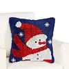 Snowman-DIY Latch Hook Rug Pillowcase Kits 43*43cm tapestrymarket