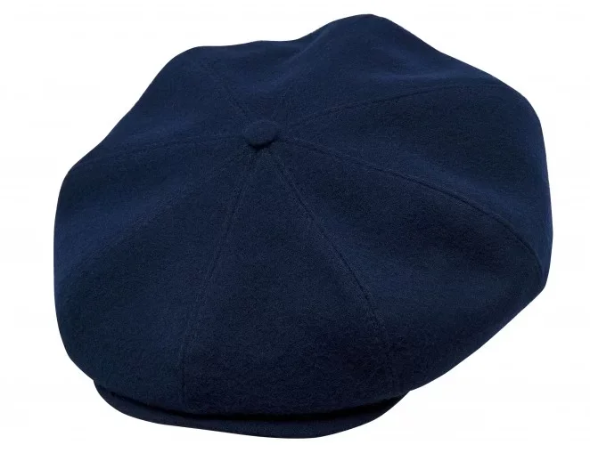 PEAKY CAPS Genuine Scottish Harris Tweed 8 Panels Man Cap Navy