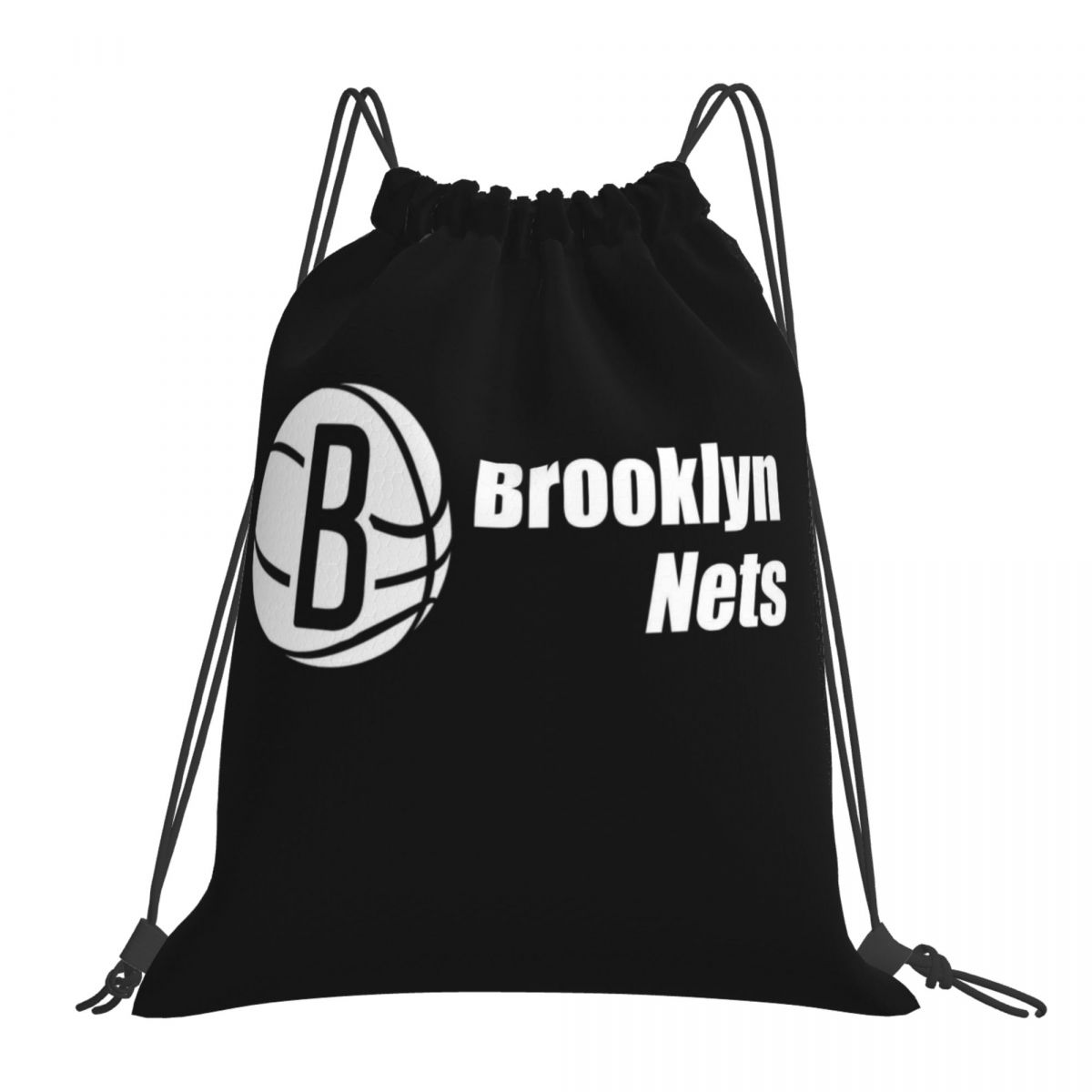 Brooklyn Nets Minimalist Waterproof Adjustable Lightweight Gym Drawstring Bag