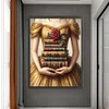 Girl Holding A Book-14CT Stamped Cross Stitch 45*60cm/17.72*23.62in(Big Size) tapestrymarket
