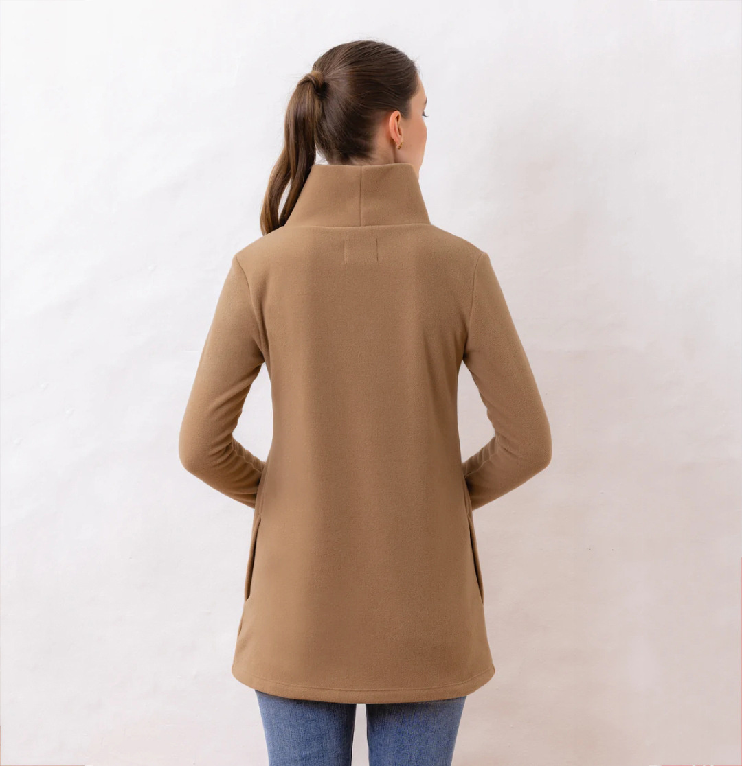 Ootddress Fleece Women's Turtleneck Sweatshirt Long Sleeve Bodycon Basic Pullover Oversized Knit Tops Basic Inner Jumper Sweatshirts