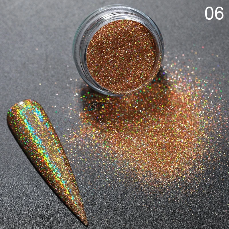 1g Glitter Nail Sequins iridescent Powder Shining Irregular 3D Hexagon Colorful Sequins Summer Popular DIY Nail Art Decoration-Nail Inspo