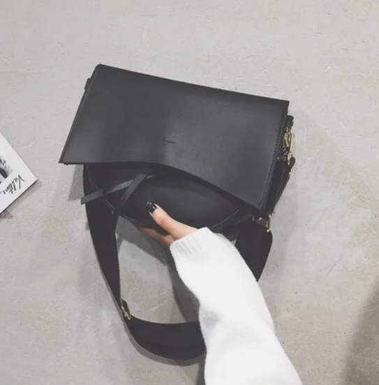 European Retro Fashion Tote bag 2021 New Quality Soft PU Leather Women's Designer Luxury Handbag Casual Shoulder Messenger bag