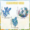 3PCS-4 5D DIY Diamond Painting Wind Chimes Suncatcher Kit Double Sided Diamond Art Kits Suncatcher with Crystal Pendant for Home Wall Window Decor Adults DIY Art Craft