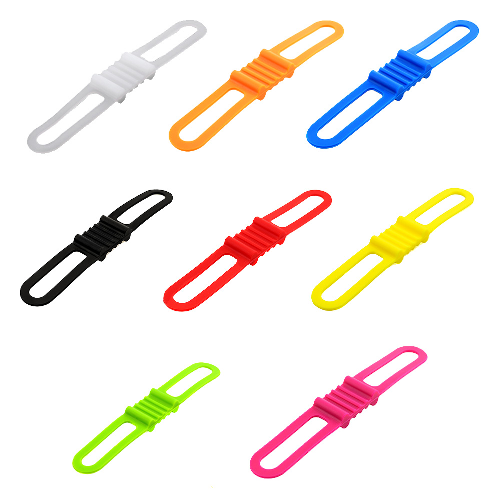 

8pcs/set Bicycle Handlebar Silicone Flashlight Strap Bike Mount Holder Belt, 501 Original