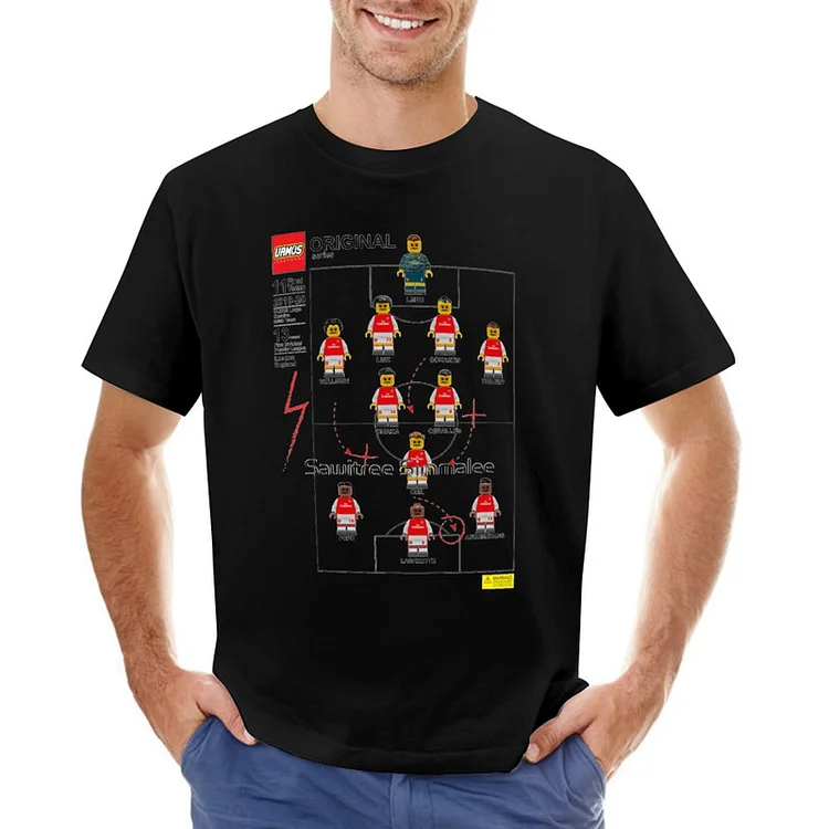 Brick Football Team Classic Design Men's T-shirt