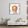 Cute Lion-18CT Stamped Cross Stitch 20*20cm/7.87*7.87in