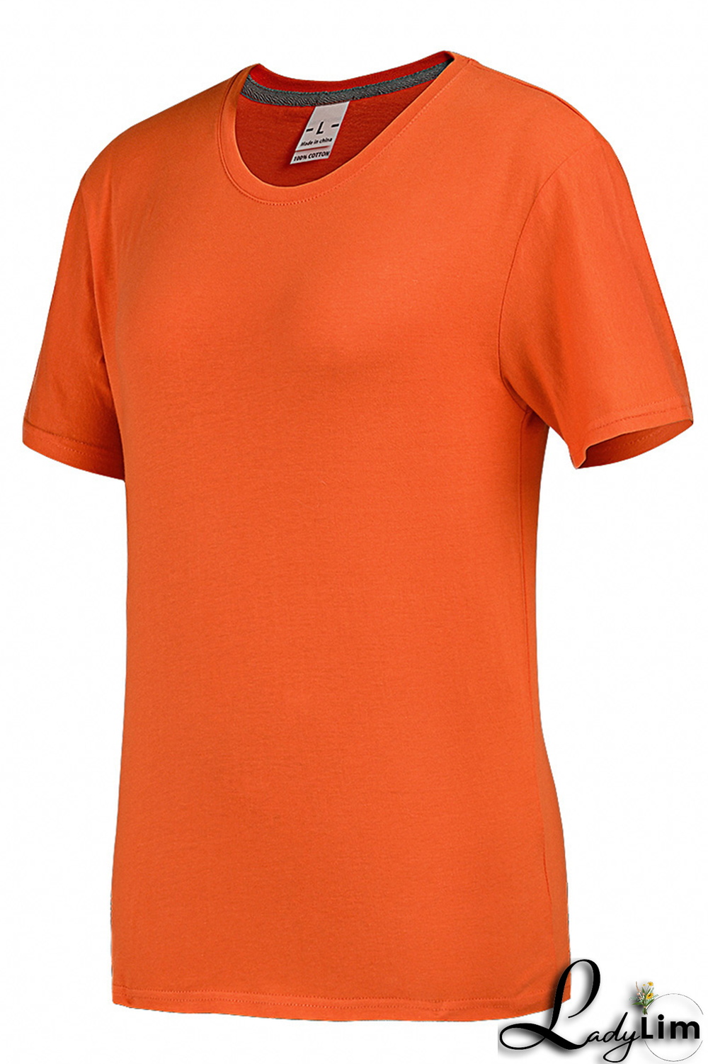 Grey Fashion Vintage Print Split Joint O Neck T-Shirts