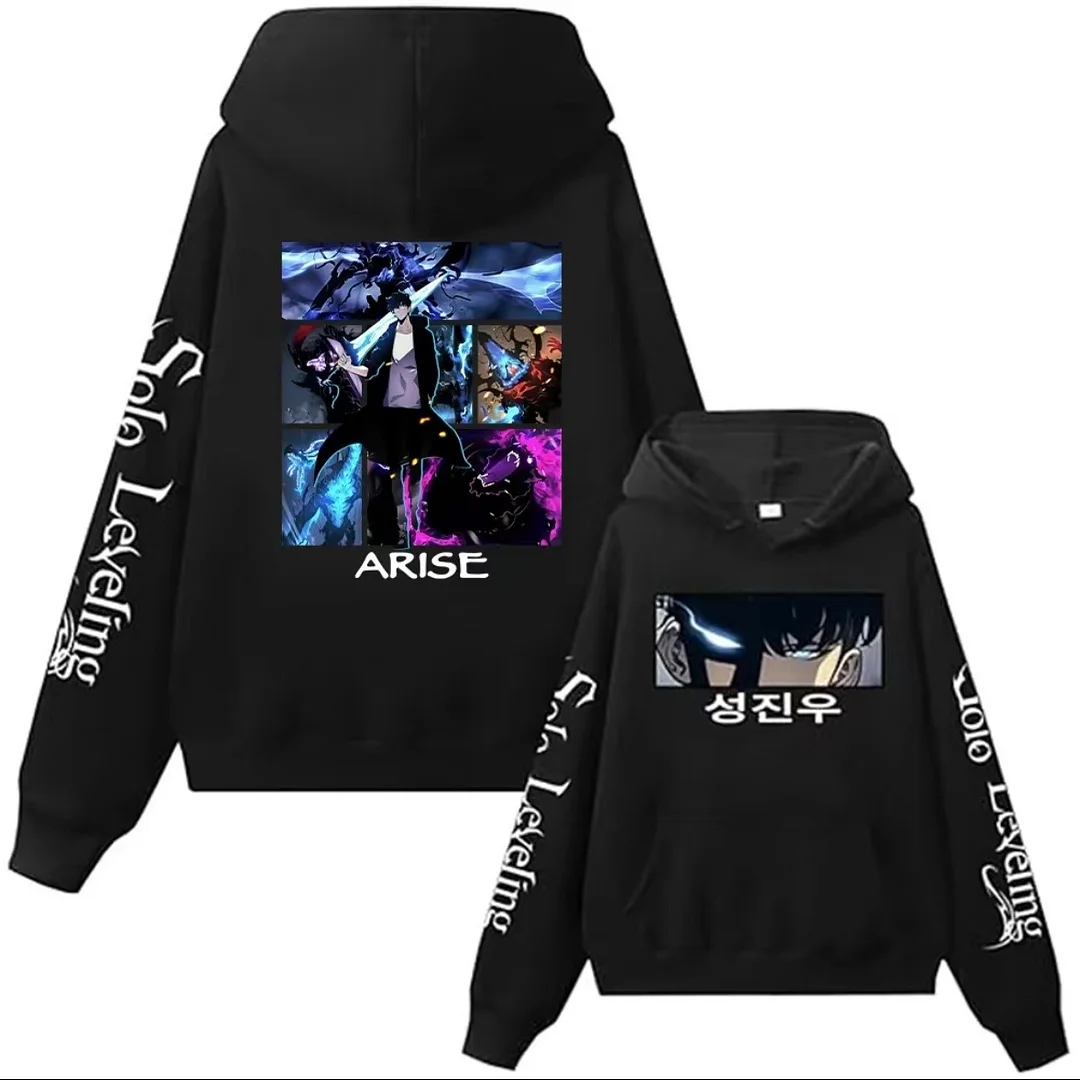 Solo Leveling Printed Oversized Unisex Hoodie