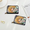 Diamond Painting Girl Flower Wallet Diamond Painting Card Holder Coin Purse