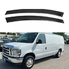 IG Window Visor Compatible with 2007-2014 Ford E150 E250 E350 E450 Super Duty, Tape-On Extra Durable Rain Guard Side Vent Window Deflector, 2007 2008 2009 2010 2011 2012 2013 2014