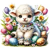 Diamond Painting-DIY Full Round Drill Easter Sheep