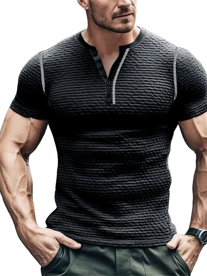 Men's T Shirt  Plain Round Collar Casual Holiday Short Sleeve Clothing Apparel Sports Fashion Lightweight Muscle