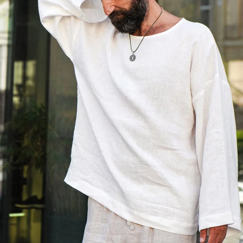 Oversized Beach Linen Shirt