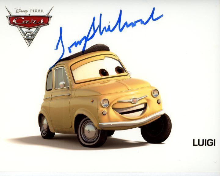 TONY SHALHOUB Signed Autographed DISNEY PIXAR CARS 2 LUIGI Photo Poster painting