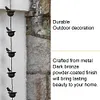 8 Feet Birds On Cups Rain Chain 8 Birds Cups Decoration Hangings for Gutter Roof