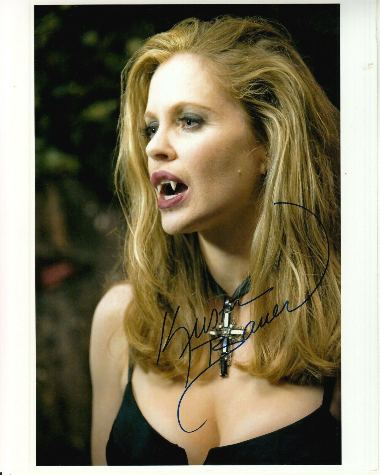 KRISTIN BAUER hand-signed TRUE BLOOD 8x10 uacc rd coa BUSTY SEXY FANGED VAMPIRE